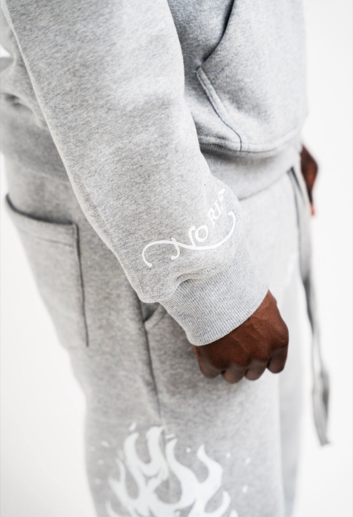 Grey Tables Turned Burning Flame Tracksuit