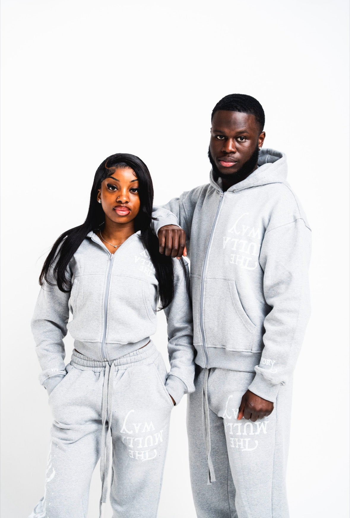 Women’s Grey Tables Turned Burning Flame Tracksuit