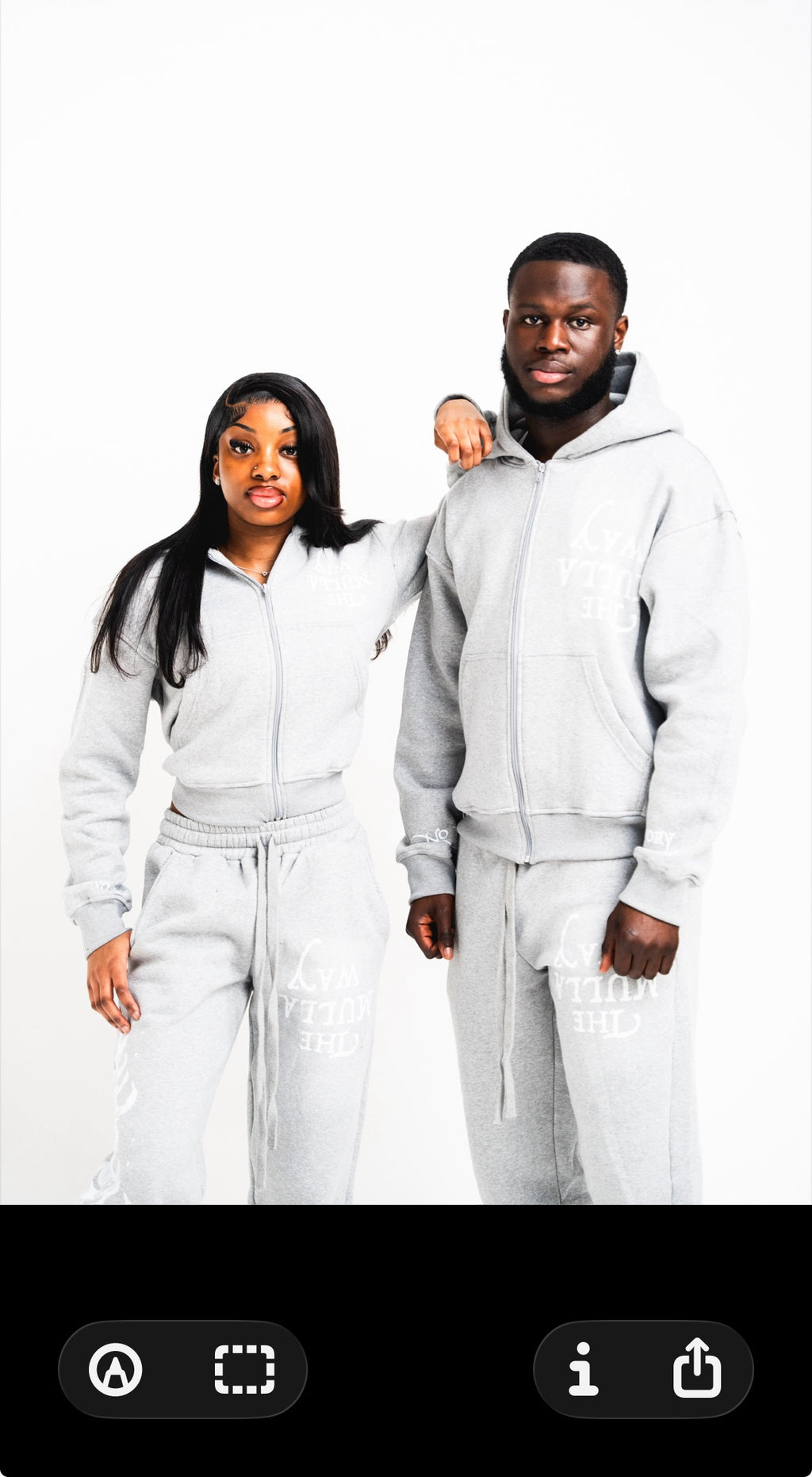 Women’s Grey Tables Turned Burning Flame Tracksuit